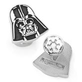Recessed Matte Darth Vader Head Cufflinks
